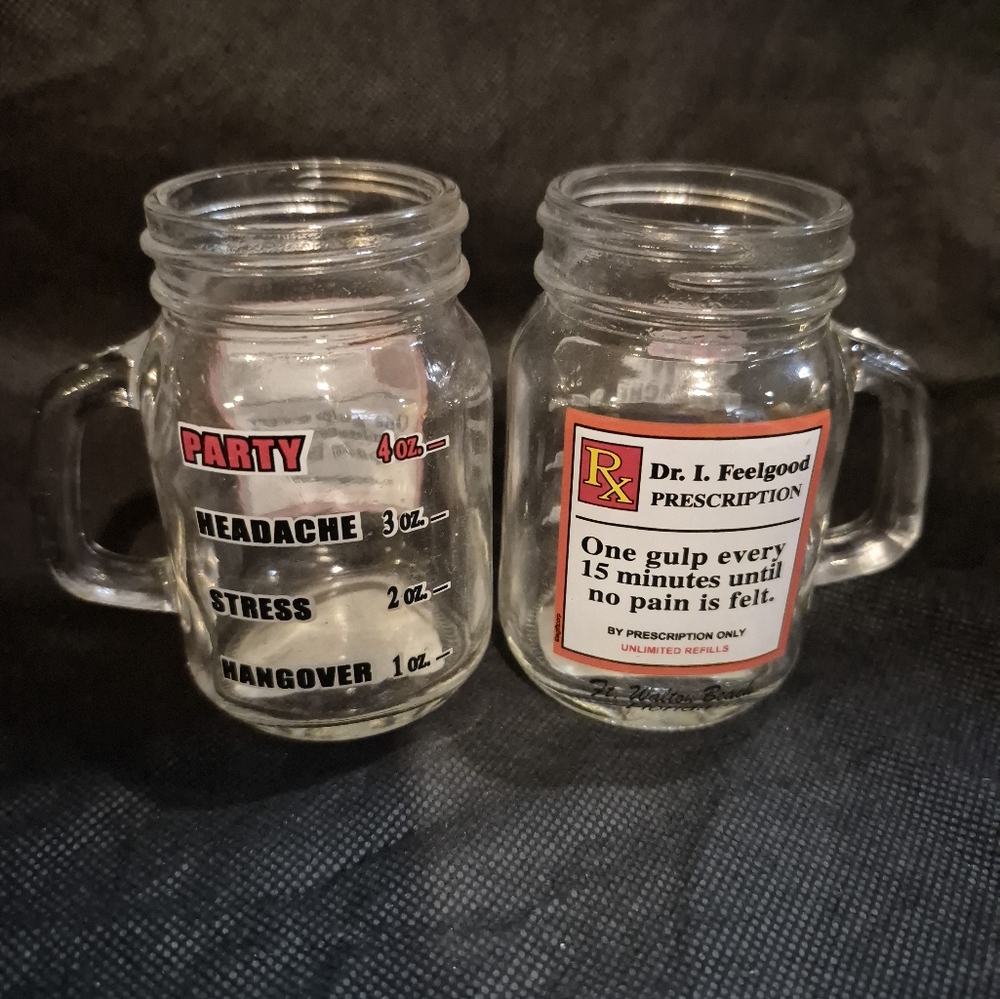 Novelty Prescription Mason Jar Mugs